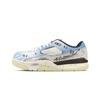FLIGHT COURT Slip Resistant Abrasion Resistant Low Top Vintage Basketball Shoes Men's Blue White IB8858-141(Team401-)