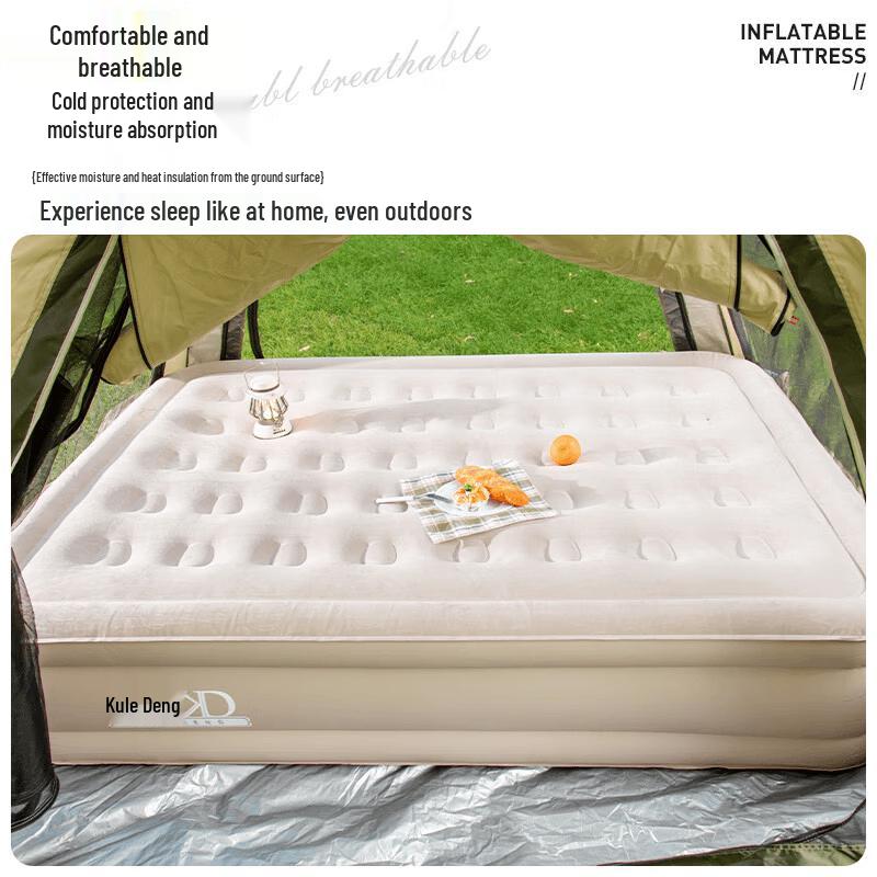 KuleDeng Outdoor Inflatable Air Mattress with Built-in Pump