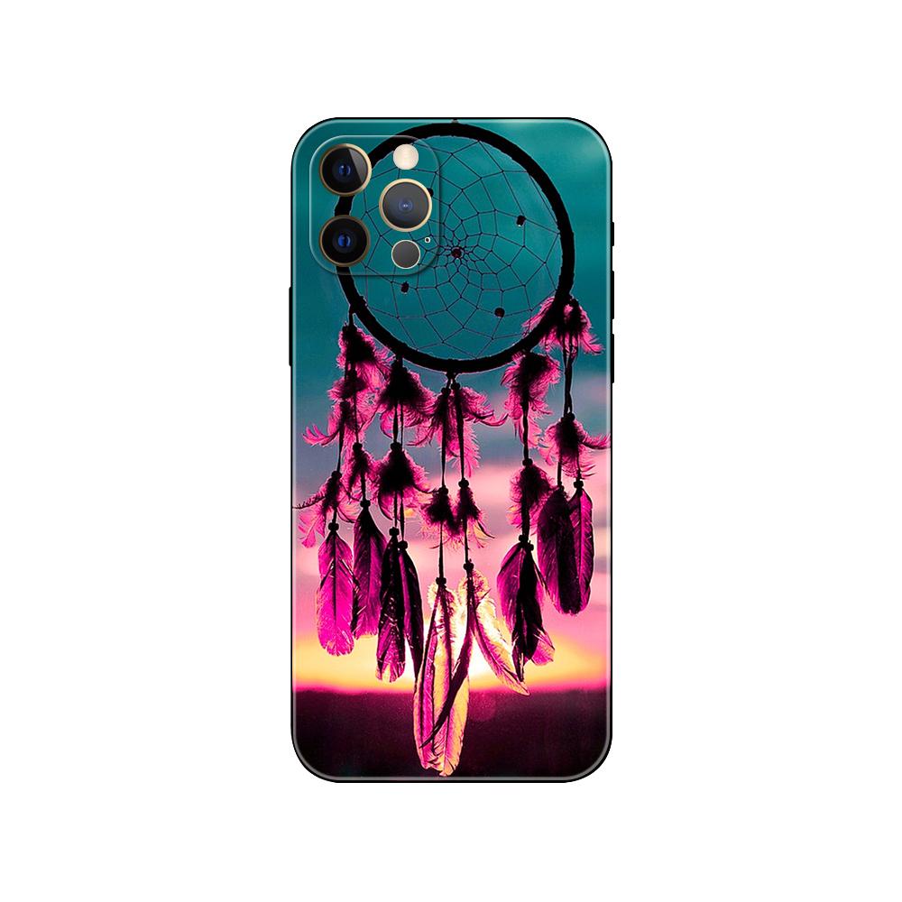 

Чехол для телефона «Ловец снов» для iPhone 5 5S 2020se 6 6s 7 8 plus x 10 XR XS 11 12 13 mini pro MAX, черная задняя крышка из ТПУ iphone 12 mini