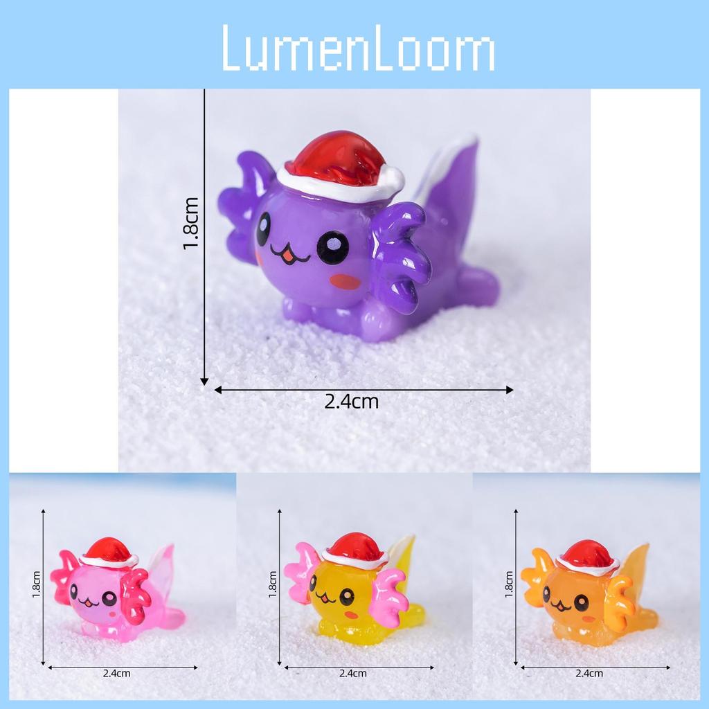 Christmas Resin Micro Landscape Decor Cute Hexagonal Dragon Crystal Snowball Miniature Ornament