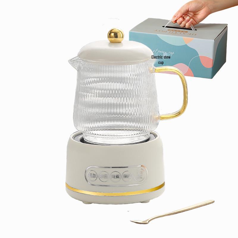 Large Capacity Electric Glass Kettle for Herbal Tea & Hot Milk