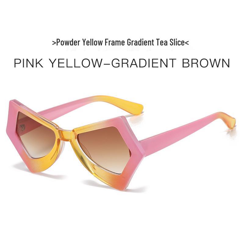 Lunettes de Soleil Dégradé Papillon Protection UV - Style Influenceur Y2K