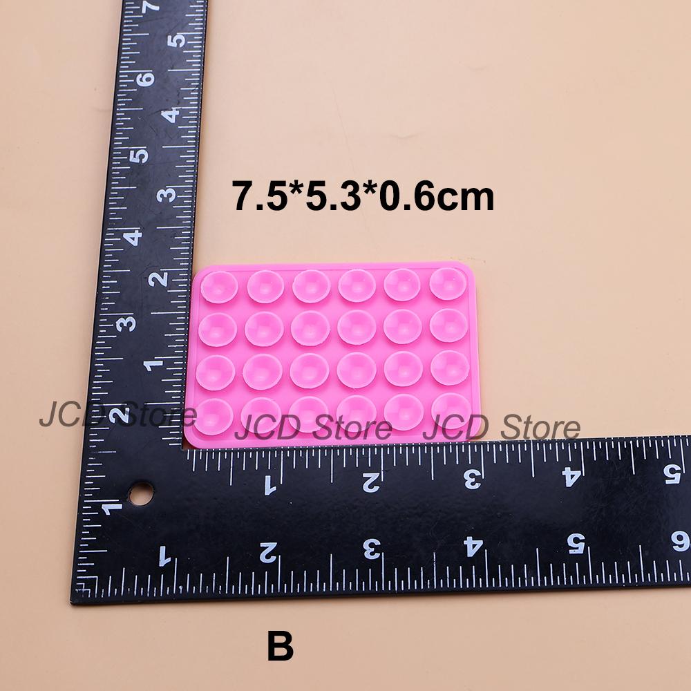Single-sided Double Side Silicone Suction Pad Mobile Phone Fixture Suction Cup Backed Adhesive Silicone Rubber Sucker Pad Fixed 7