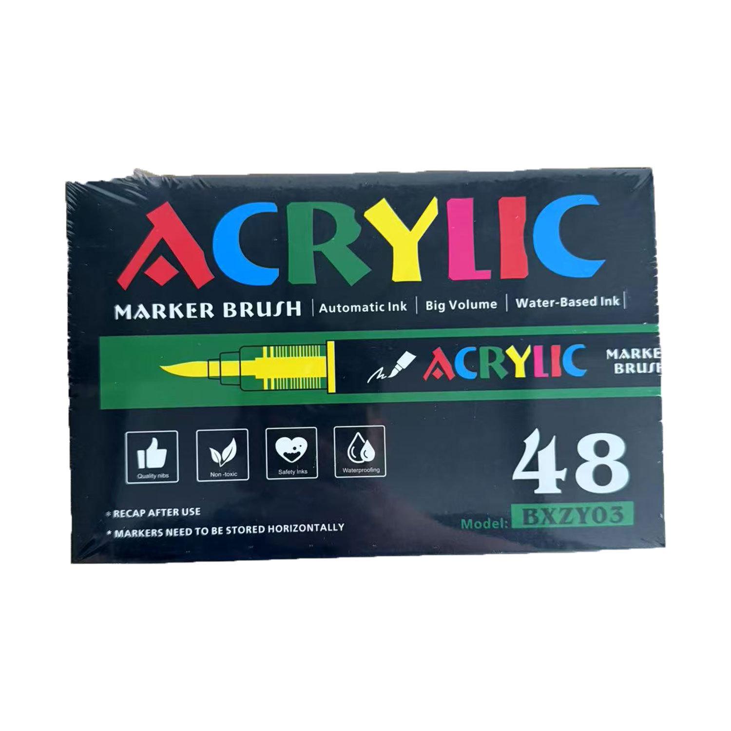 

Детский многослойный водостойкий жидкий акриловый маркер - Непрозрачный, на водной основе, хлопковый стержень