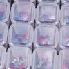 28 Slots Empty Clear Nail Art Decoration Rhinestone Gem Bead Container Storage Box