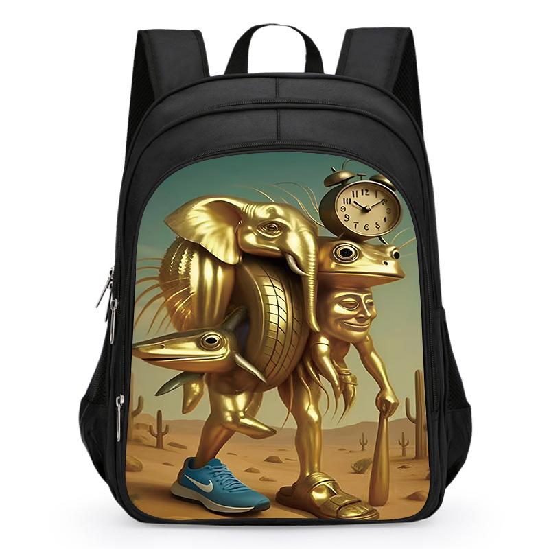 Drewniany Patyczak Plecak AI dla Chłopców, Klasy 1-3