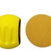 4" 100mm Self-Adhesive PU Foam Hand Grinding Disc for Manual Sanding and Polishing, Yellow 