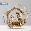 Nine-Sided Acrylic Decorative Pieces Featuring a Nativity Scene, Perfect for Desktop Decoration And As a Gift for Pastor'S Day 
