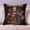 Halloween Horror Terrifier Film Kissen Anime Kissen Sofa Bett Kopfkissenbezug Kissenbezug 45x45 cm Mode