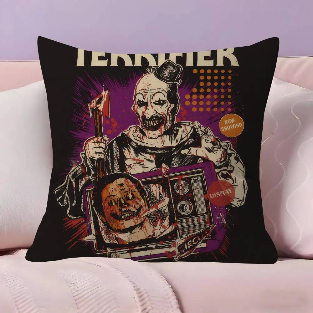 

Halloween Horror Terrifier Film Pillow Anime Pillow Sofa Bed Head Pillow Cover Cushion Cover 45x45 cm Fashion 30x30cm