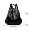 IELGY Ladies' Backpack - PU Leather, Water Repellent, Perfect for Travel & Commuting