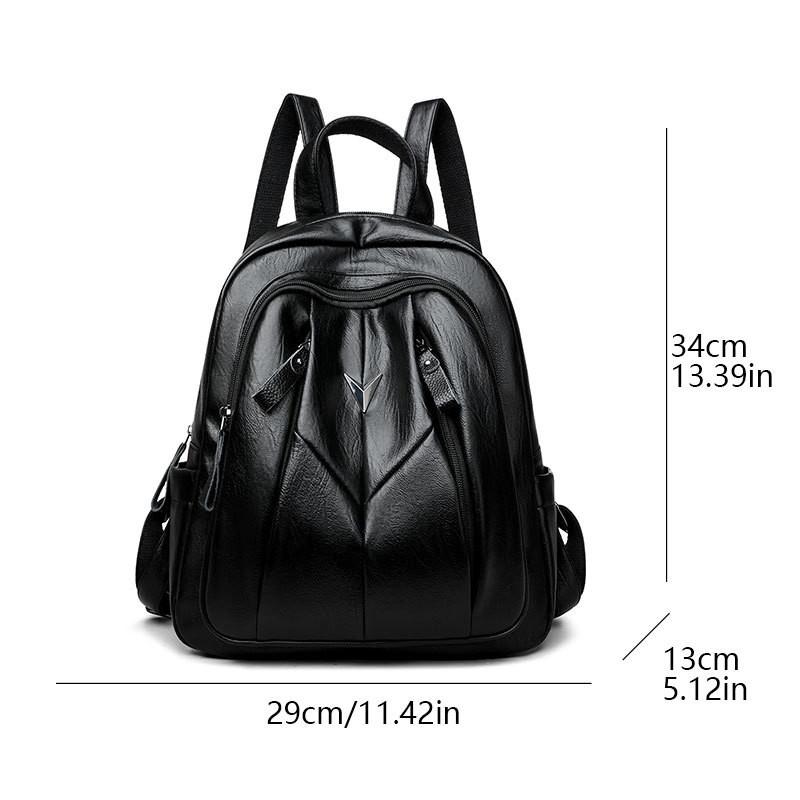 IELGY Ladies' Backpack - PU Leather, Water Repellent, Perfect for Travel & Commuting