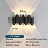 LED nástěnné svítidlo vnitřní a venkovní IP65 Vodotěsné Moderní minimalistický styl 3W/5W/7W žárovky Hliníkové verandové zahradní osvětlení