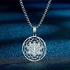 Kinitial Lotus Flower Pendant, Lotus Necklace Dainty Necklace For Women, Lotus Flower Jewelry, Lotus Jewelry,necklace