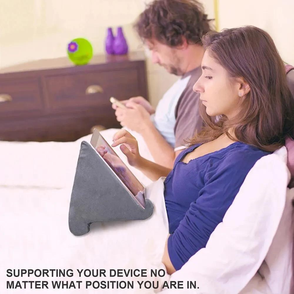 Pillow Tablet Stand for IPad Samsung Huawei Tablet Bracket Phone Support Bed Rest Cushion Tablette Reading Holder Laptop Stand