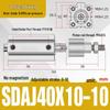 Adjustable Stroke Pneumatic Thin Cylinder - Piston Rod Sizes: 16/20/25/32/40/63