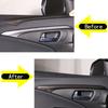 ABS Carbon Car Inner Door Panel Trim For Honda Pilot Ridgeline Passport 2016-22