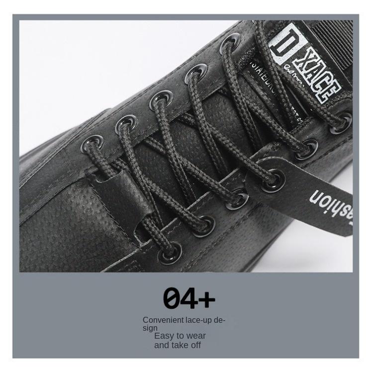 Spring Men's Shoes Breathable Labor Protection Shoes Male Construction Site Work Trend All Match Non-slip Sports Shoes Daddy Shoes