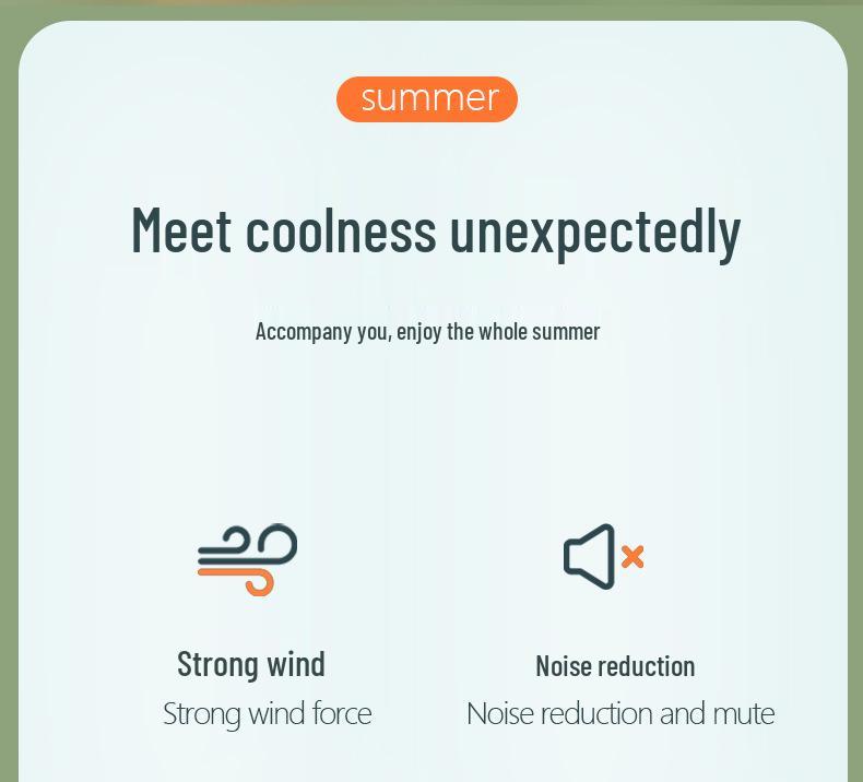 Foldable USB Cartoon Mini Fan with Climbing Buckle - Silent & Compact for Desktop Use (2025)