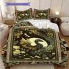 Medieval Gothic Fantasy Dragon bedding, duvet cover, pillowcase, home decoration, birthday gift (1 * duvet cover+2 * pillowcase, coreless)