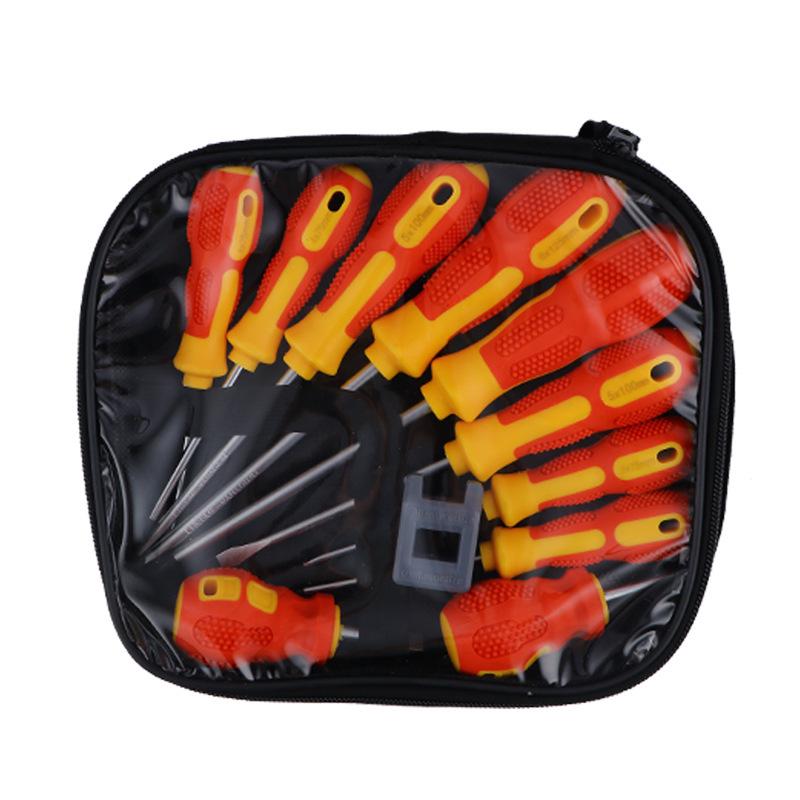 

10-Piece Non-Slip Handle Slotted & Phillips Screwdriver Set