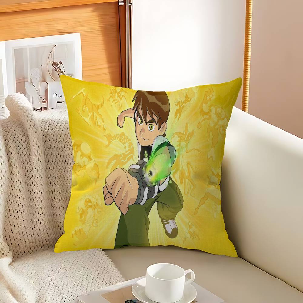 Anime B-Ben 10 Personalized Picture Text Home Decorative Pillows Household Gifts 45x45cm