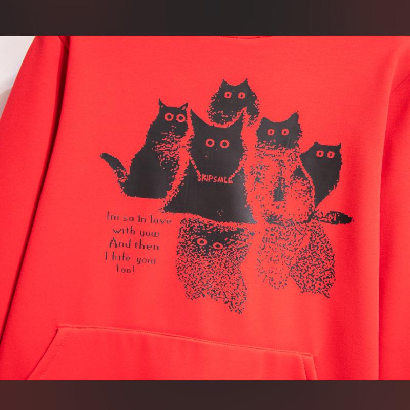 Plus Size Women's Fall New Sweet Fashion Trend Crew Neck Hoodie