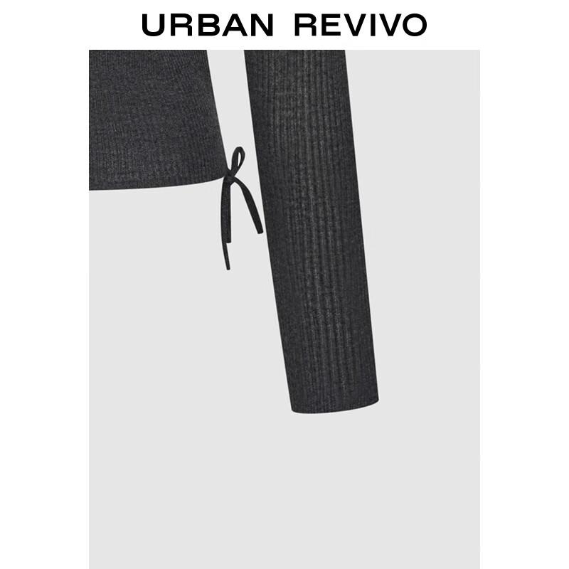 UR Women's Casual Tie-up Polo Short Knit Top