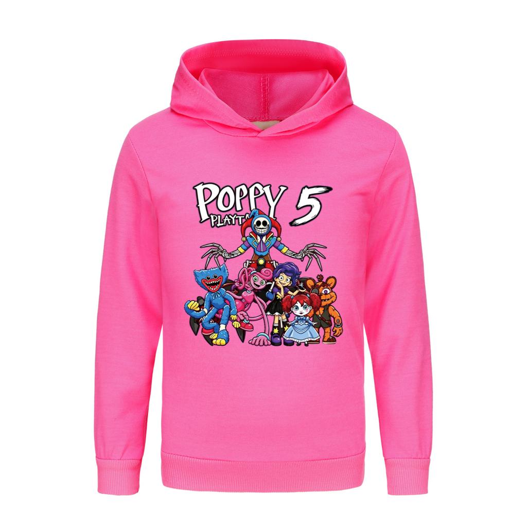 Poppy playtime children's hooded sweatshirt trousers casual sports suit 5707