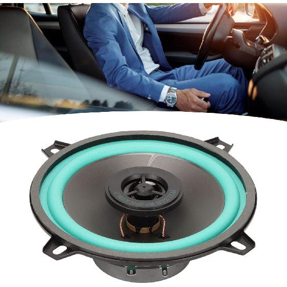 Car Coaxial Audio Speakers Stereo, 100W 4 Ohm Mid Range High Sensitivity 5 Inch 2 Way Car Coaxial Speaker for All Car Sound Systems