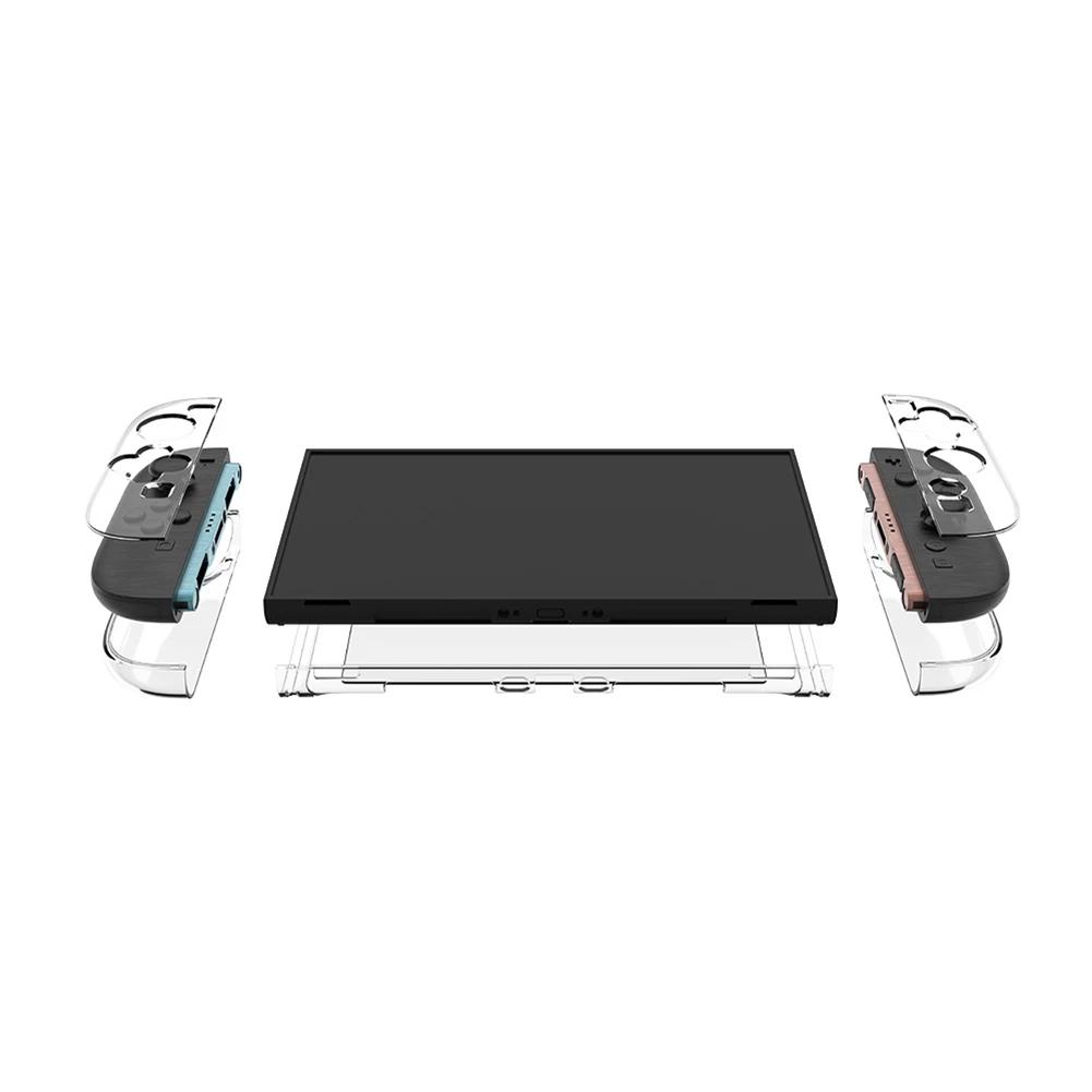 Clear PC Hard Case for Switch 2 Split Protective Case Cover Anti-scratch Transparent Skin Case Shockproof Protective Shell Cover