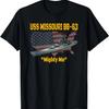 WW2 Ship & Korean War USS Missouri Battleship BB-63 Veterans T-Shirt