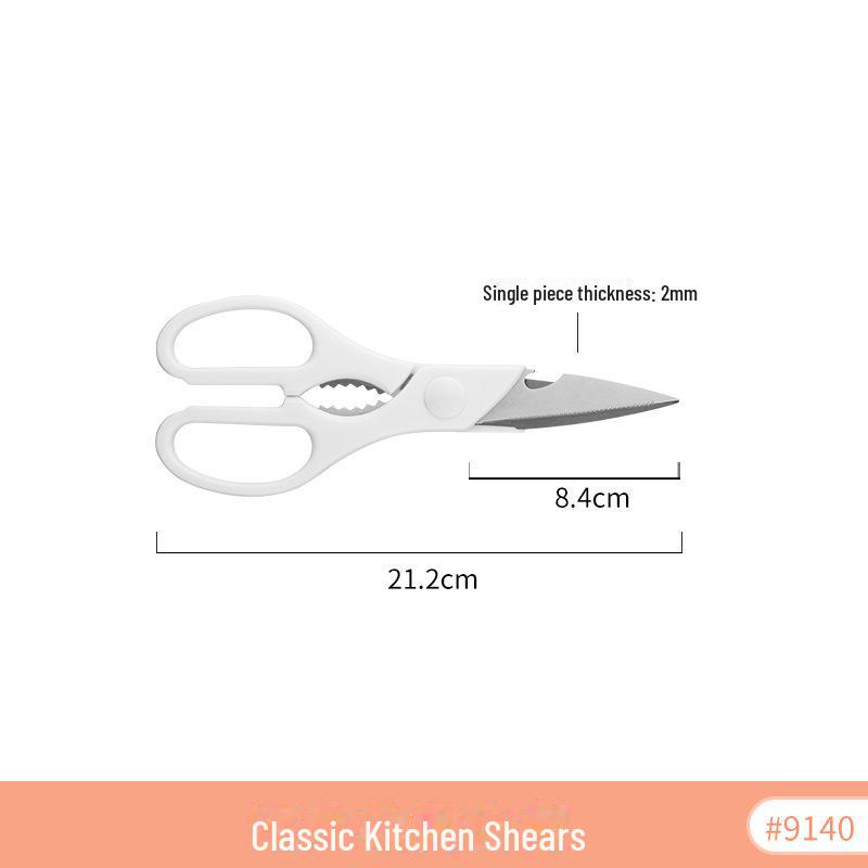 Mimu Multifunkční kuchyňské nůžky z nerezové oceli v japonském stylu pro stříhání masa, ryb a kuřecích kostí.