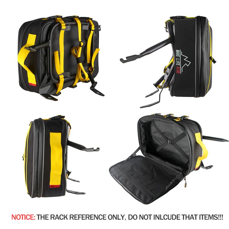 Universal Top Box Panniers Bag Case Luggage Bags For BMW R1250GS For KAWASAKI For SUZUKI Side Rack Carrier Storage Bag For Honda