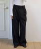 OPENDOORSTUDIO Pleated Wide Slacks Black
