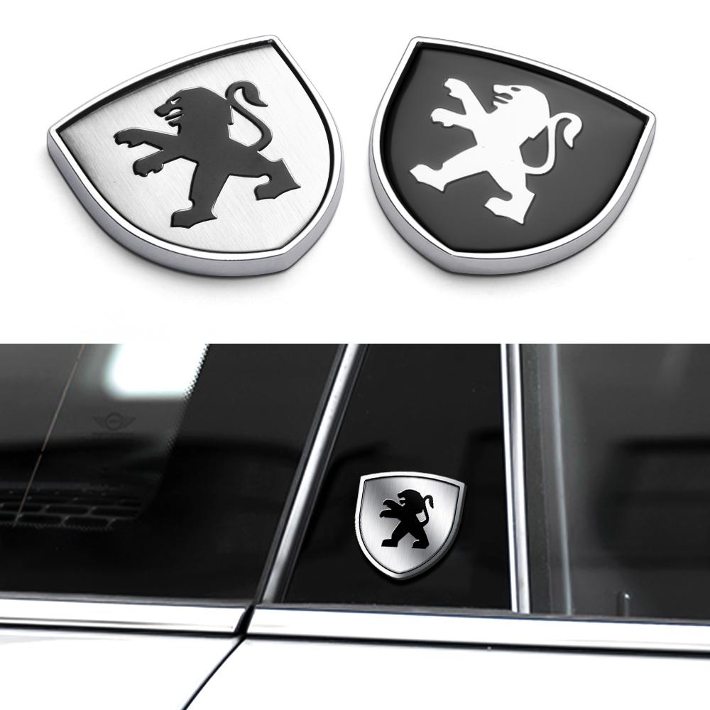 1 Stück 3D Metallplaketten Auto Kofferraum Karosserie Fenster Seite Kotflügel Aufkleber Dekoration Für Peugeot 3008 5008 4008 206 308 307 208 407 406