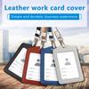 Card Holder Office Business Credit Card Holder With Neck Lanyard Badge Card Case Name ID Card Cover
