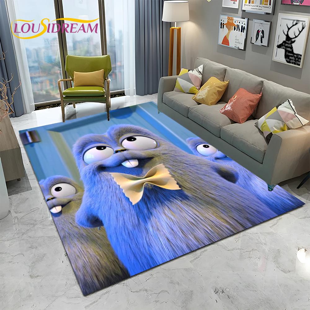 Cartoon Grizzy and The Lemmings Carpet Rug for Home Living Room Bedroom Sofa Doormat Decor,kids Area Rug Floor Mat