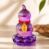 Creative Spinning Car Ornament Rotatable Gourd Crystal Table Statue Tea Table Decor