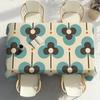 O-Orla Kiely Flower Party Decor Dining Room Home Kitchen Patios Waterproof Stain-Proof Table Cloth