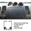 2pcs Carbon Fiber Car Inner Front Air Vent Frame Sticker For Nissan 350Z 03-09