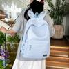 Schultasche Reise neu Mittel- und Oberschulrucksack einfarbige Schultasche weiblich High School College-Student Harajuku Rucksack mit großem Fassungsvermögen