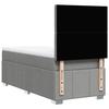 Box Spring Bed with Mattress Light Grey 80 x 200 cm Fabric