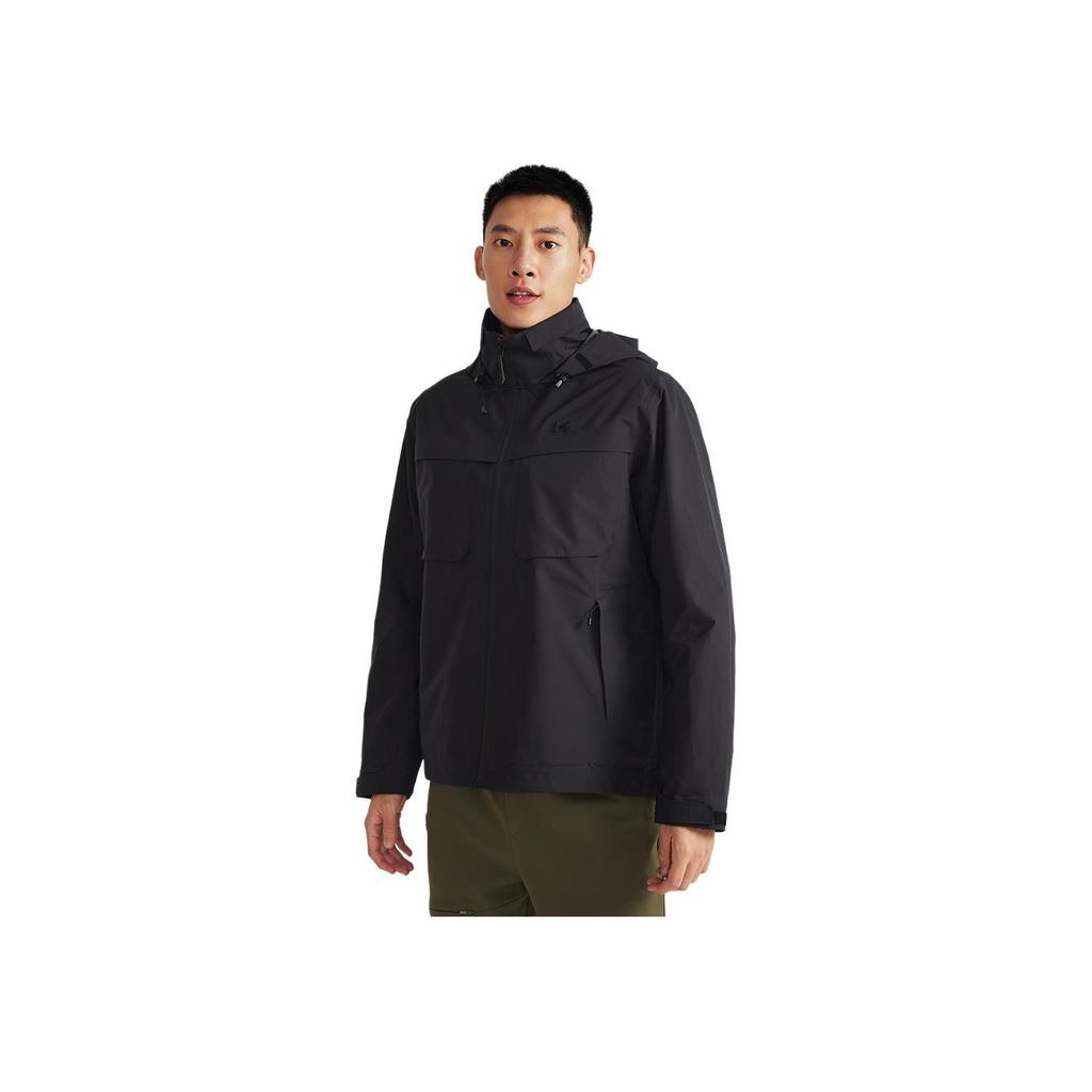 Under Armour Urban Outdoor Series Three-In-One Thick Windproof Sports Jacket Men Jacket Dark-Twilight 14413253-0033