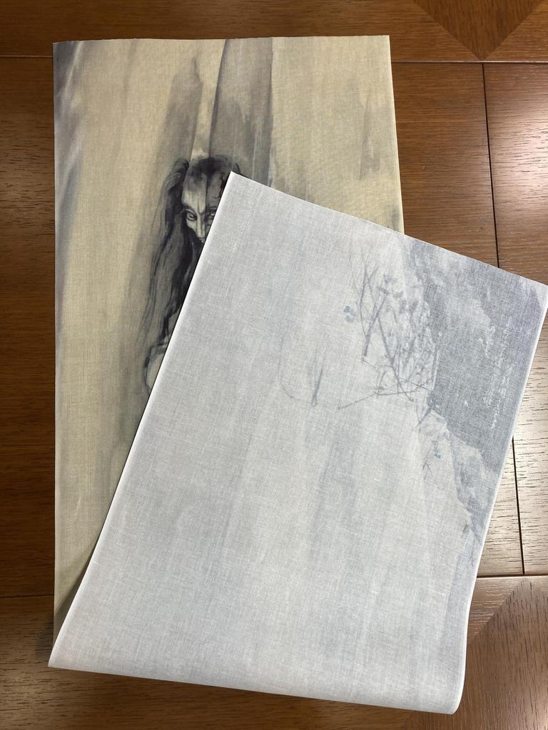 Hand Towel by Seio Ito Story of Breasts and Enoki Ukiyo-e "Ghost Trees"