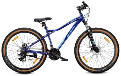 Mountainbike 27,5 Zoll 21 Gänge Für die Erstkommunion Aluminium Leicht Federgabel Scheibenbremsen Shimano Rahmen M 17 Zoll Verdant Shred Blau
