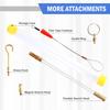 21PCS 43CM Fiberglass Wire Cable Push Puller Service Tools Accessories Hook Rods Wall Electrical Wires for Ceiling Fan Sockets