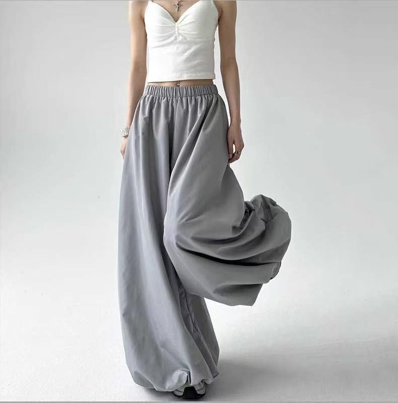 Women's Retro Chinese Lantern High-Waist Joggers – Loose, Slimming, Versatile Summer Pants