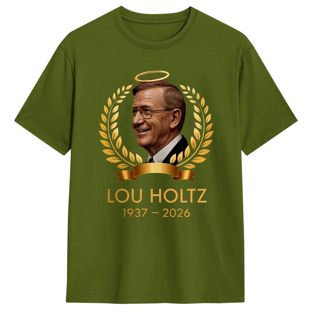 Men Lou Holtz 1937 2026 T Shirt 100 Cotton Clothes Casual Short Sleeve Crewneck Tees Unique TShirt