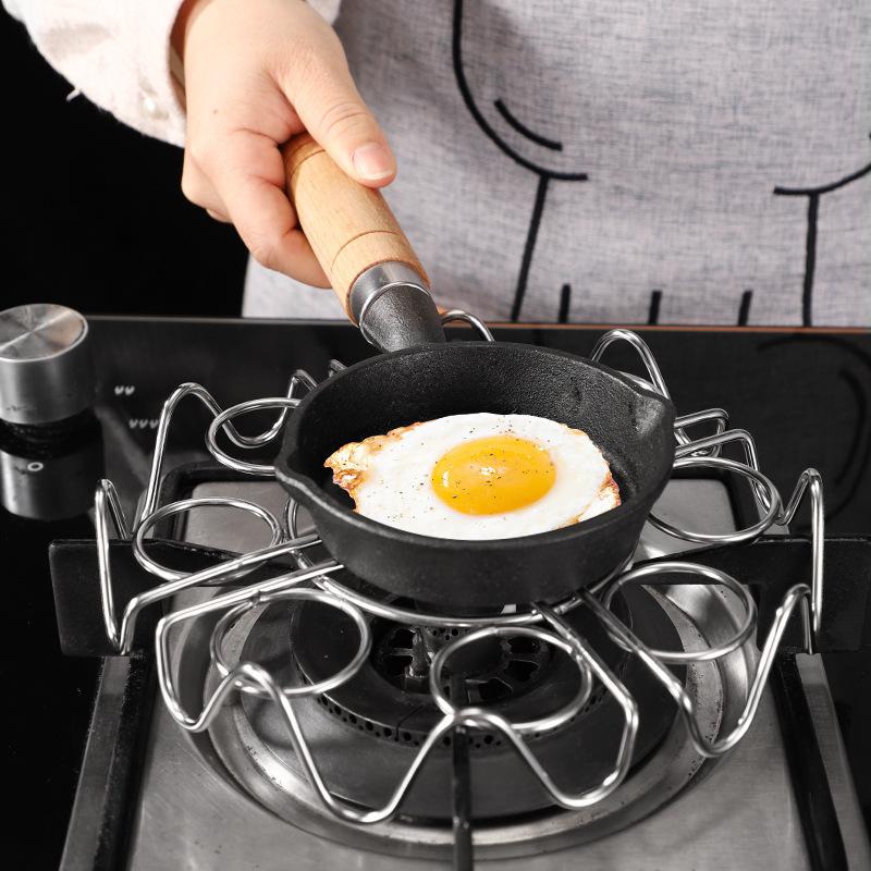 Egg Steamer Rack Circular Waves Food Contact Safe Stainless Steel Multifunctional Steaming Holder for Baby Food Cooking